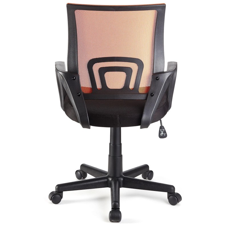 Silla de oficina SEUL con asiento acolchado, en negro