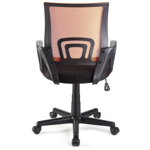 Silla de oficina SEUL con asiento acolchado, en negro