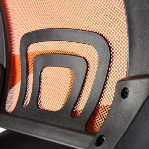 Silla de oficina SEUL con asiento acolchado, en negro