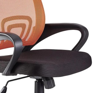 Silla de oficina SEUL con asiento acolchado, en negro
