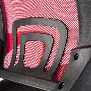 Silla de oficina SEUL con asiento acolchado, en negro