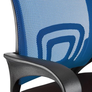 Silla de oficina SEUL con asiento acolchado, en negro