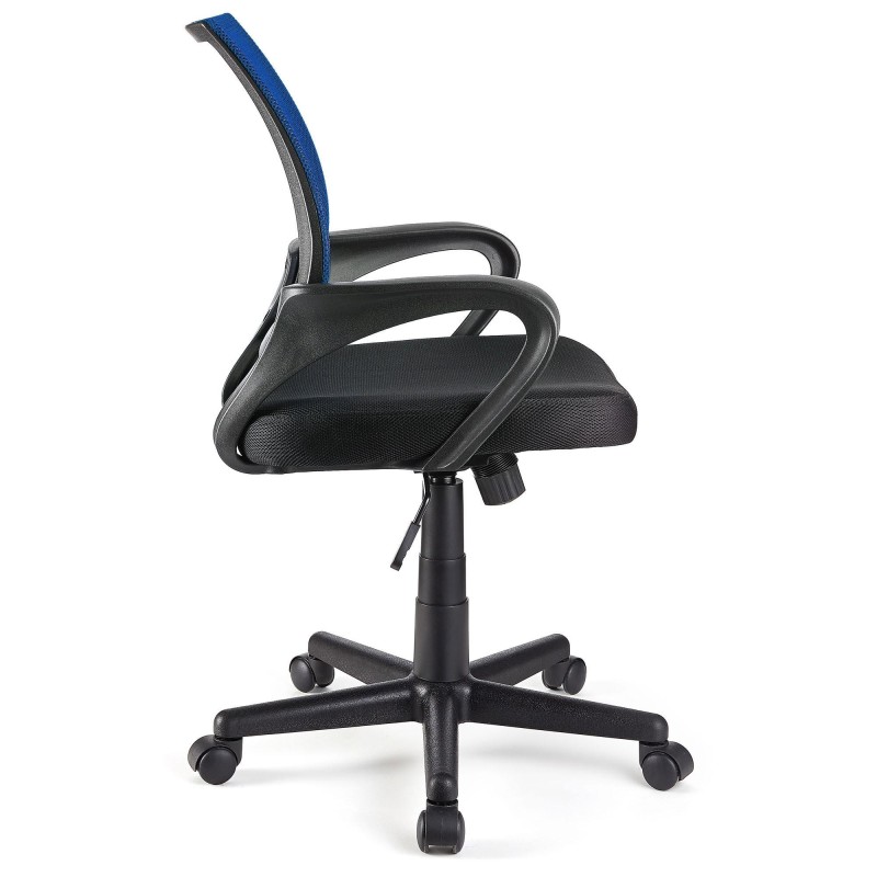 Silla de oficina SEUL con asiento acolchado, en negro