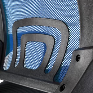 Silla de oficina SEUL con asiento acolchado, en negro