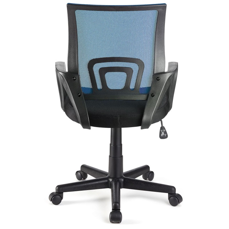 Silla de oficina SEUL con asiento acolchado, en negro