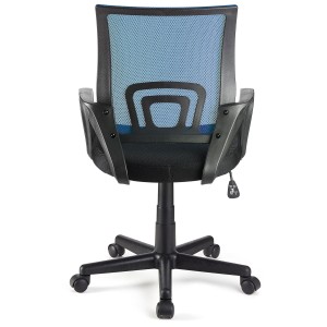Silla de oficina SEUL con asiento acolchado, en negro