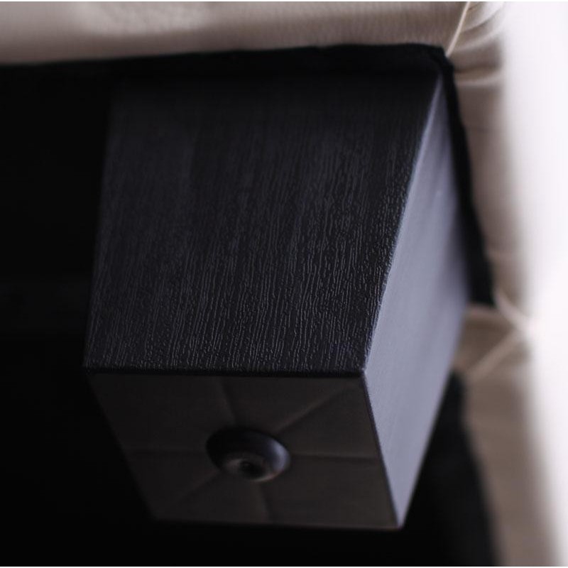 Sofá 1 plaza BASILIO, muy cómodo, en piel color negro