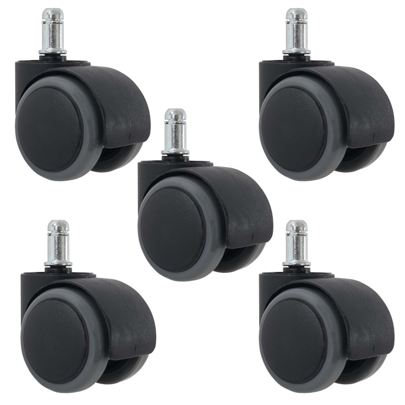 5x Ruedas para suelos Duros 11mm / 50mm ¡ soportan hasta 150kgs!