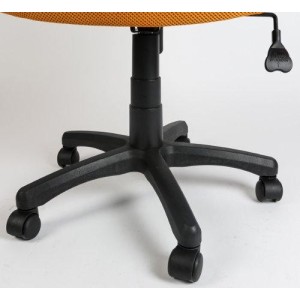 Silla de oficina VISTO JUNIOR diseño juvenil, asiento acolchado, en rojo