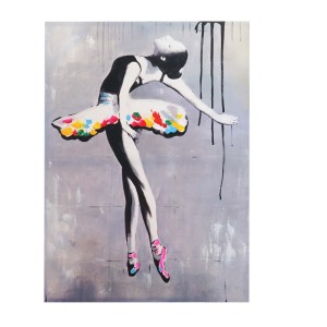 Cuadro BALLET 120x85x3,5 cm, pintado a mano al óleo