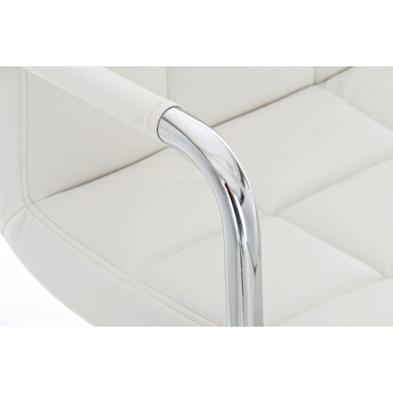 Taburete de Bar o Cocina CRETA,, en piel negro