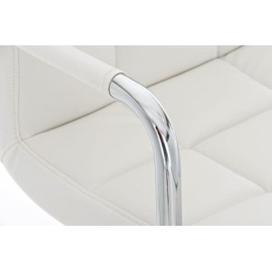 Taburete de Bar o Cocina CRETA,, en piel negro