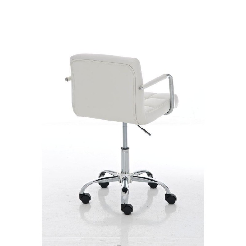 Taburete de Bar o Cocina CRETA,, en piel negro