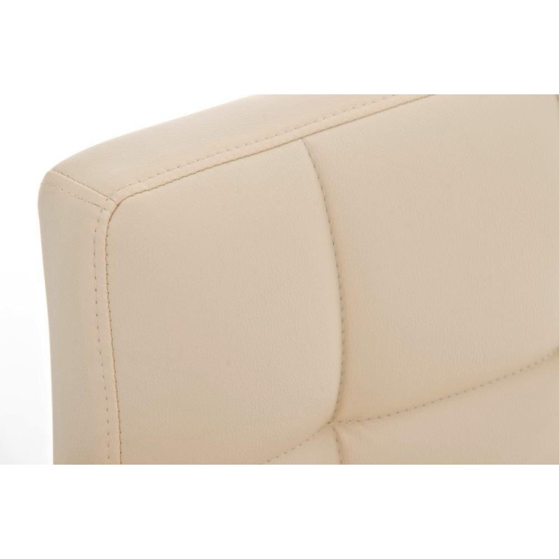 Taburete de Bar o Cocina CRETA,, en piel negro