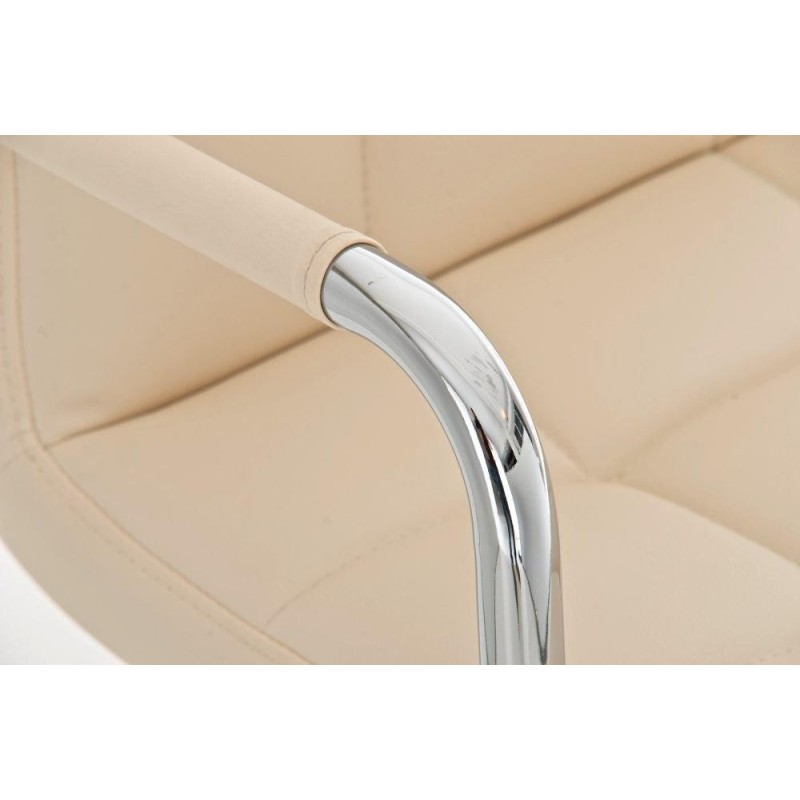 Taburete de Bar o Cocina CRETA,, en piel negro