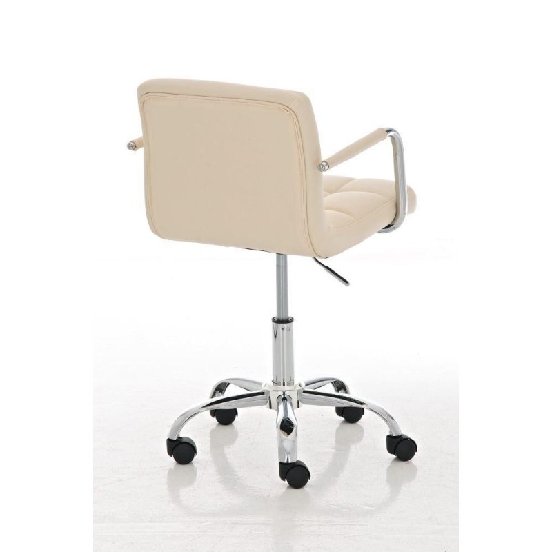 Taburete de Bar o Cocina CRETA,, en piel negro