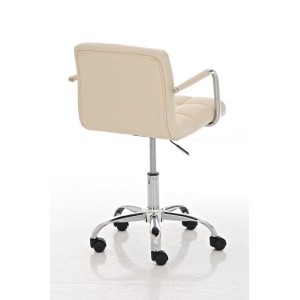 Taburete de Bar o Cocina CRETA,, en piel negro