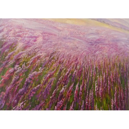 Cuadro CAMPO 80x100x3,5 cm, pintado a mano al óleo 2