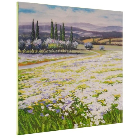 Cuadro CIPRESES 80x80x3 cm, pintado a mano al óleo 2