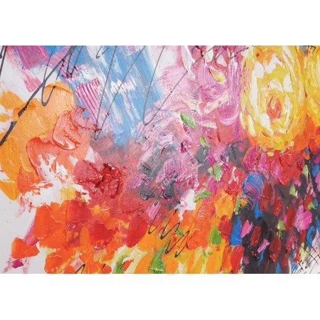 Cuadro FLORES 70x140 cm, pintado a mano al óleo