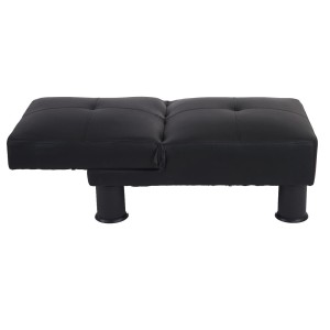 Módulo Sofá CARLO, máxima adaptabilidad, en piel negra