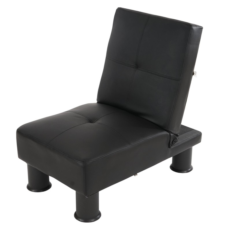 Módulo Sofá CARLO, máxima adaptabilidad, en piel negra