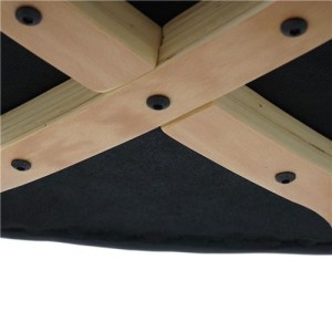 Lote 2 sillas confidente DUSTY, cuidado diseño con patas en madera de haya, en tela negra