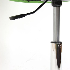 Sillón/taburete retro CLASSIC acolchado, en blanco