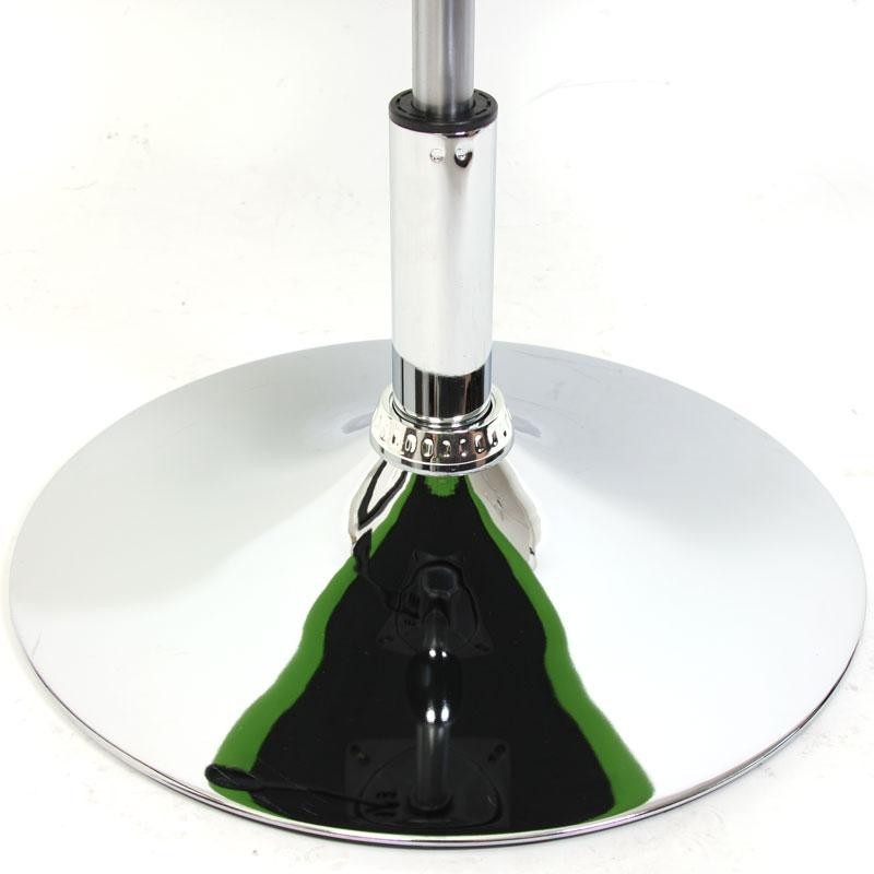 Sillón/taburete retro CLASSIC acolchado, en blanco