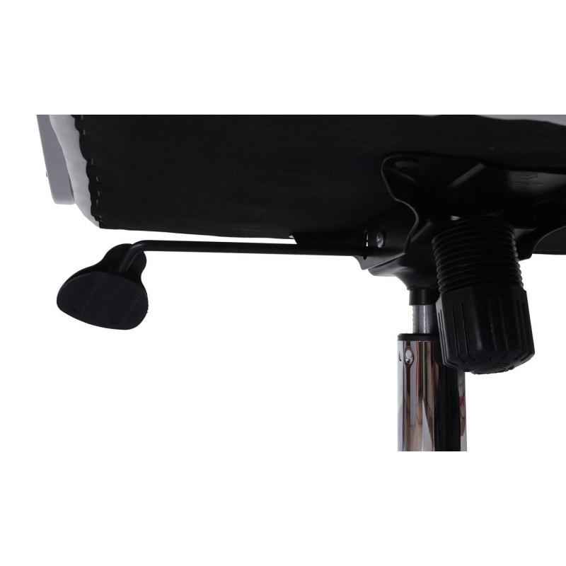 Sillón de oficina DIONE, máximo confort con grueso acolchado, en piel negra