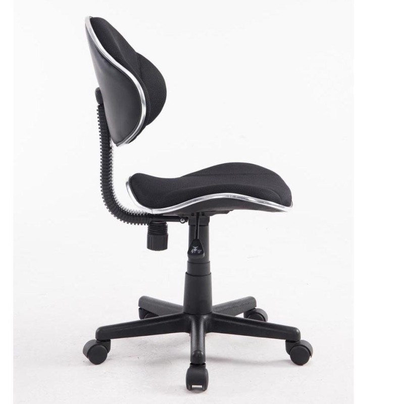 Silla escritorio Juvenil BASTER, en malla transpirable, color negro