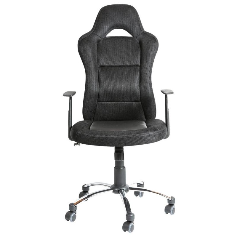 Silla gamer MICHIGAN en polipiel negra