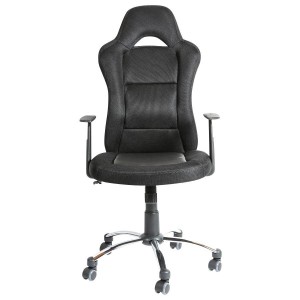Silla gamer MICHIGAN en polipiel negra