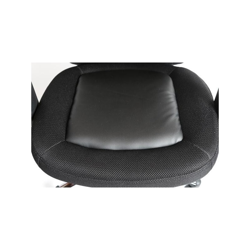 Silla gamer MICHIGAN en polipiel negra