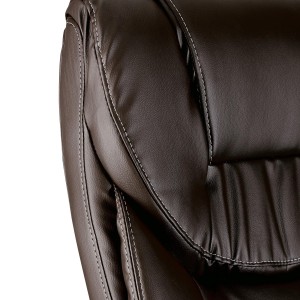 Sillón de oficina BALTIMORE, en piel color negro