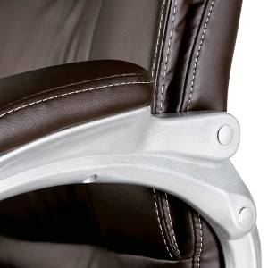 Sillón de oficina BALTIMORE, en piel color negro