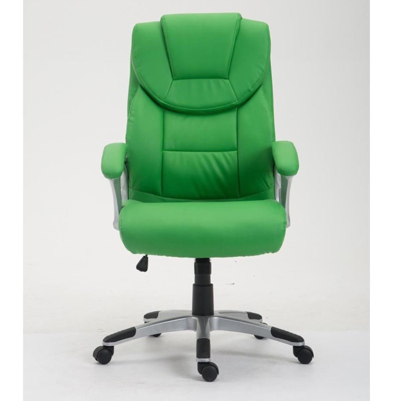 Sillón de oficina BALTIMORE, en piel color negro