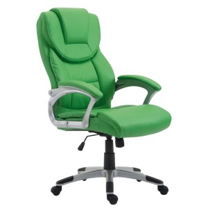 Sillón de oficina BALTIMORE, en piel color negro