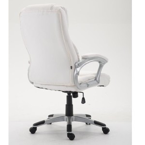 Sillón de oficina BALTIMORE, en piel color negro