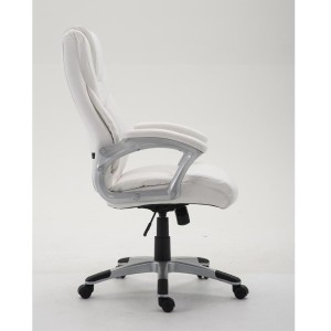 Sillón de oficina BALTIMORE, en piel color negro