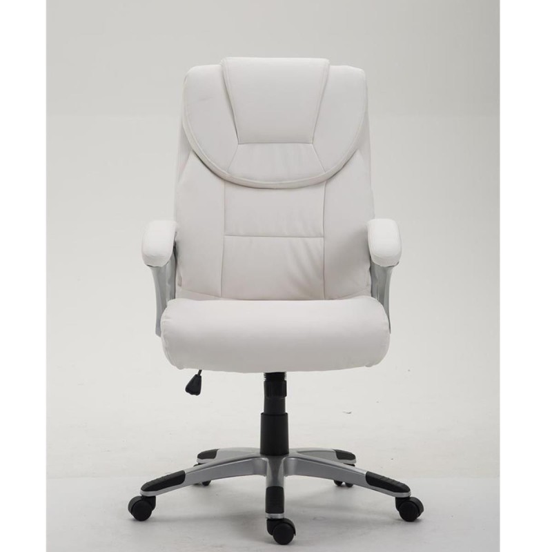 Sillón de oficina BALTIMORE, en piel color negro