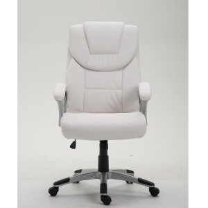 Sillón de oficina BALTIMORE, en piel color negro