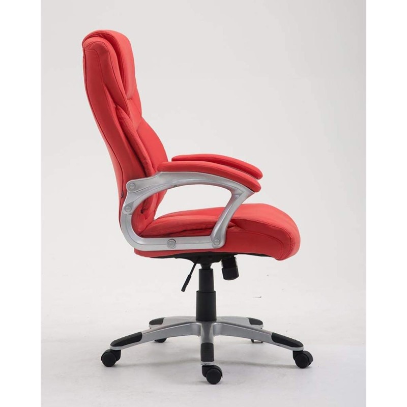 Sillón de oficina BALTIMORE, en piel color negro