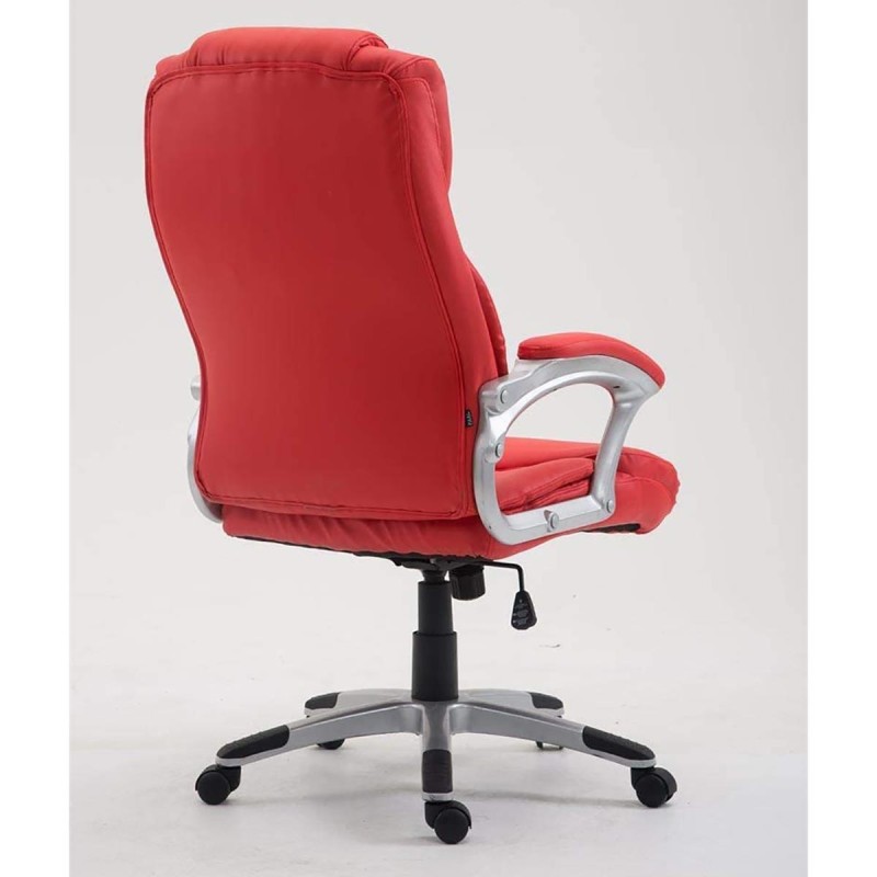 Sillón de oficina BALTIMORE, en piel color negro