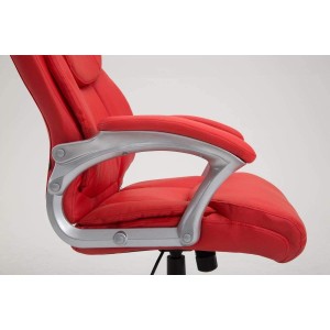 Sillón de oficina BALTIMORE, en piel color negro