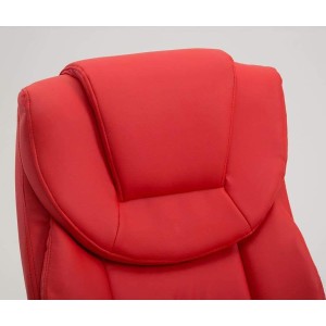 Sillón de oficina BALTIMORE, en piel color negro