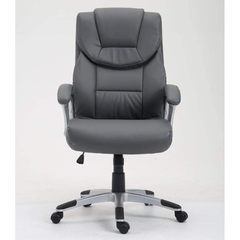 Sillón de oficina BALTIMORE, en piel color negro