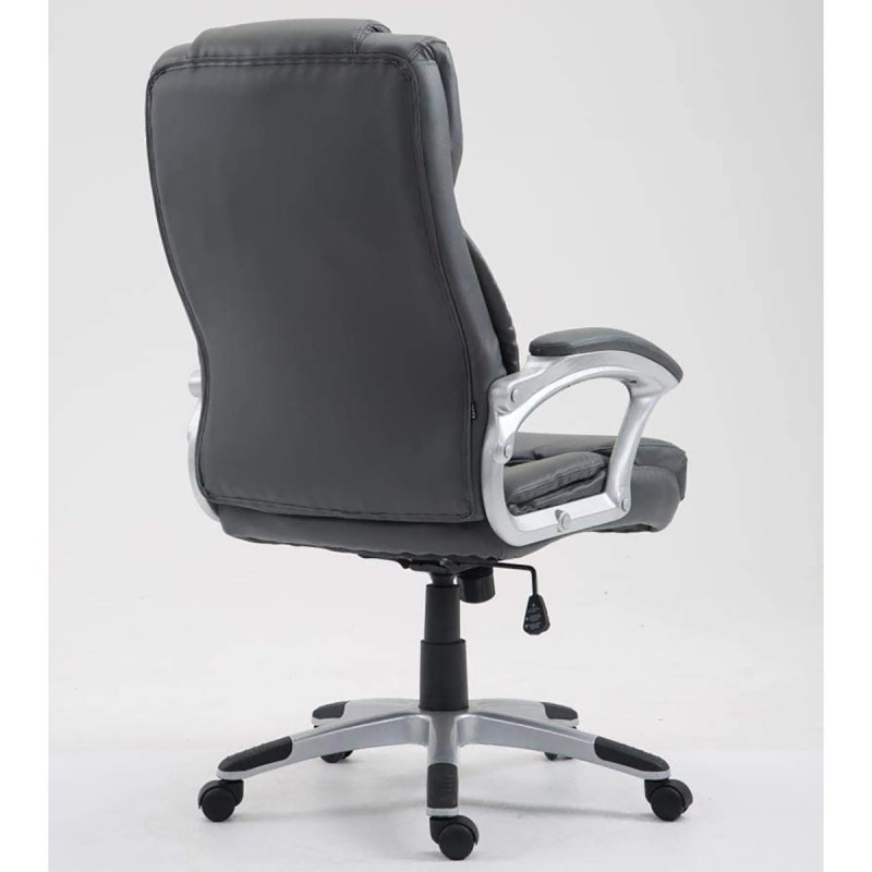 Sillón de oficina BALTIMORE, en piel color negro