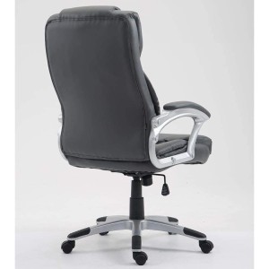 Sillón de oficina BALTIMORE, en piel color negro