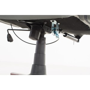 Sillón de oficina TAMPA, gran acolchado, reclinable, piel color negro